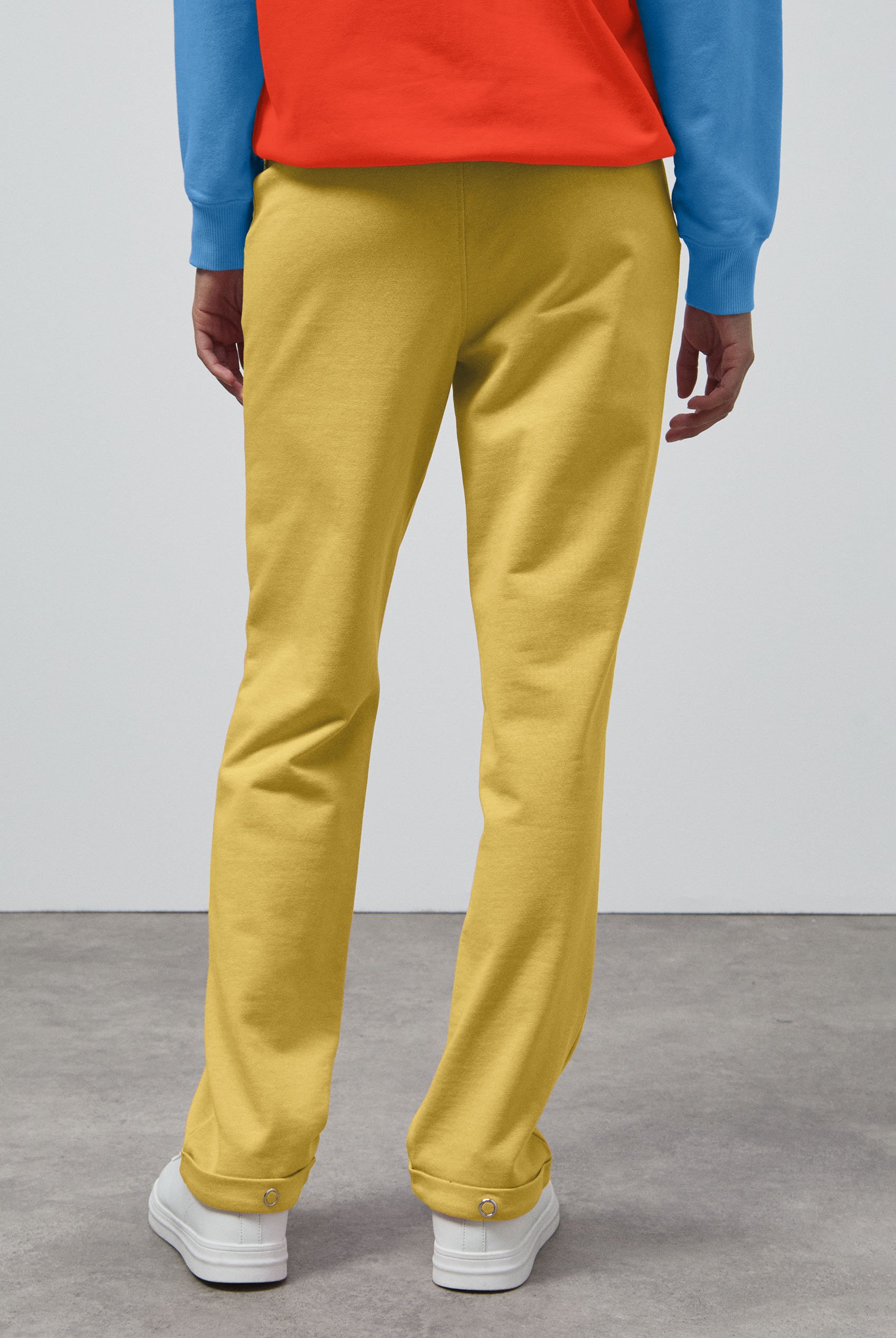 Roll -Up Hem Jersey Trousers