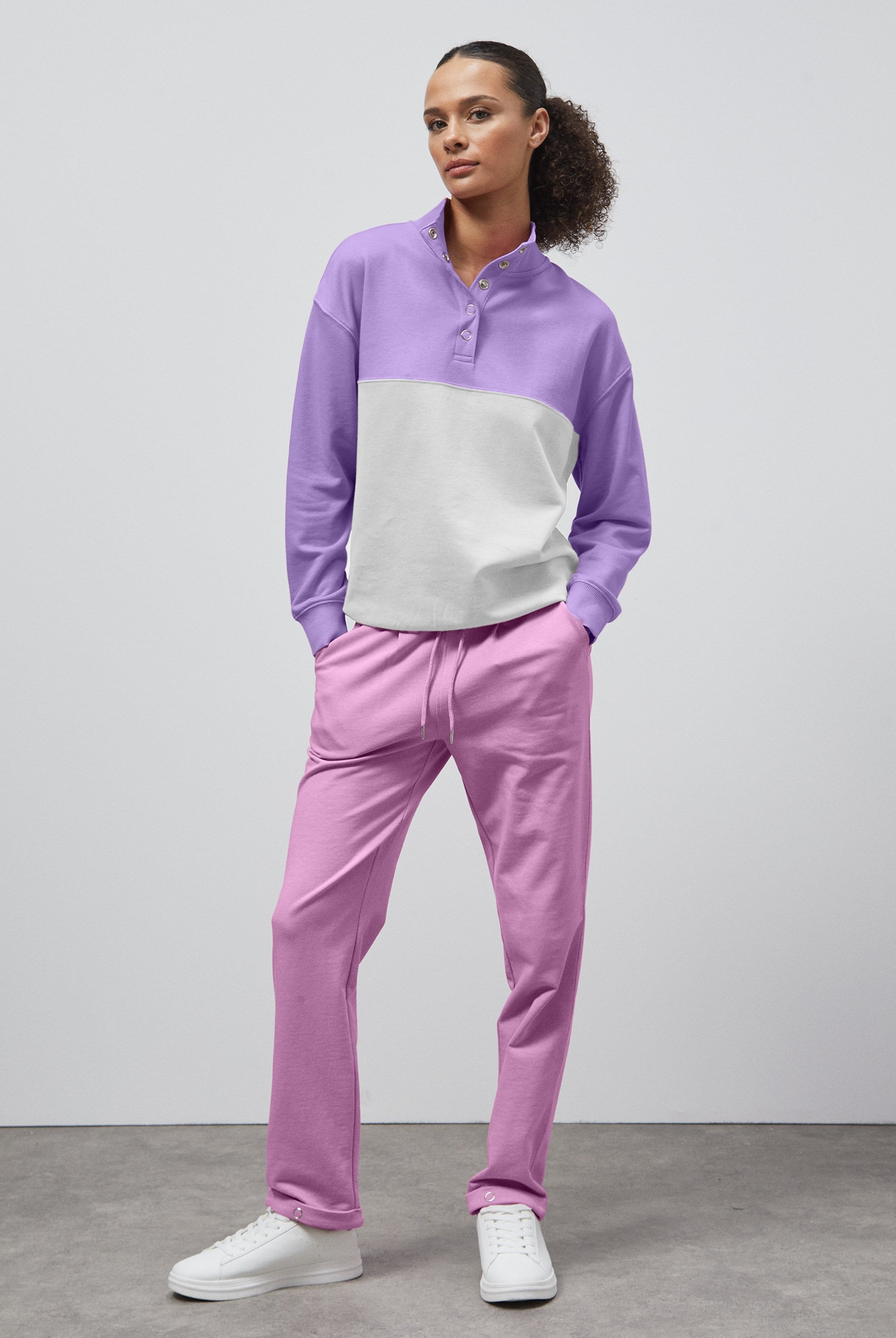 Roll -Up Hem Jersey Trousers