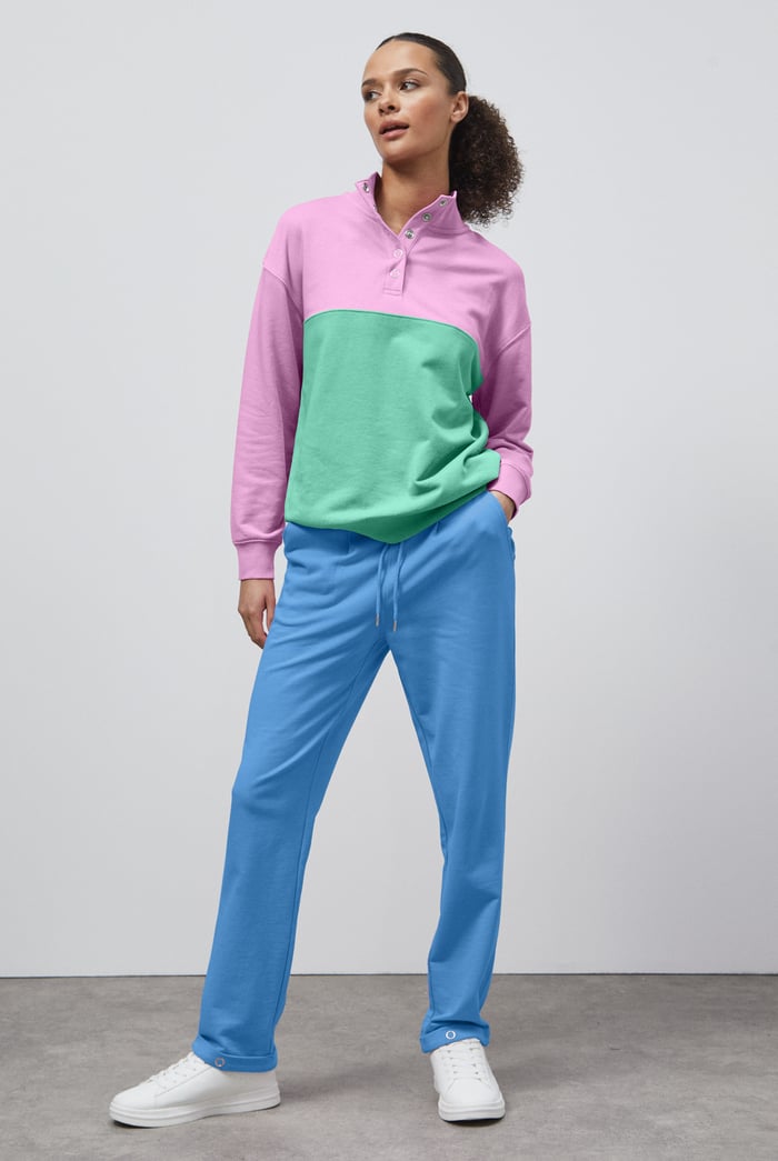 Roll -Up Hem Jersey Trousers