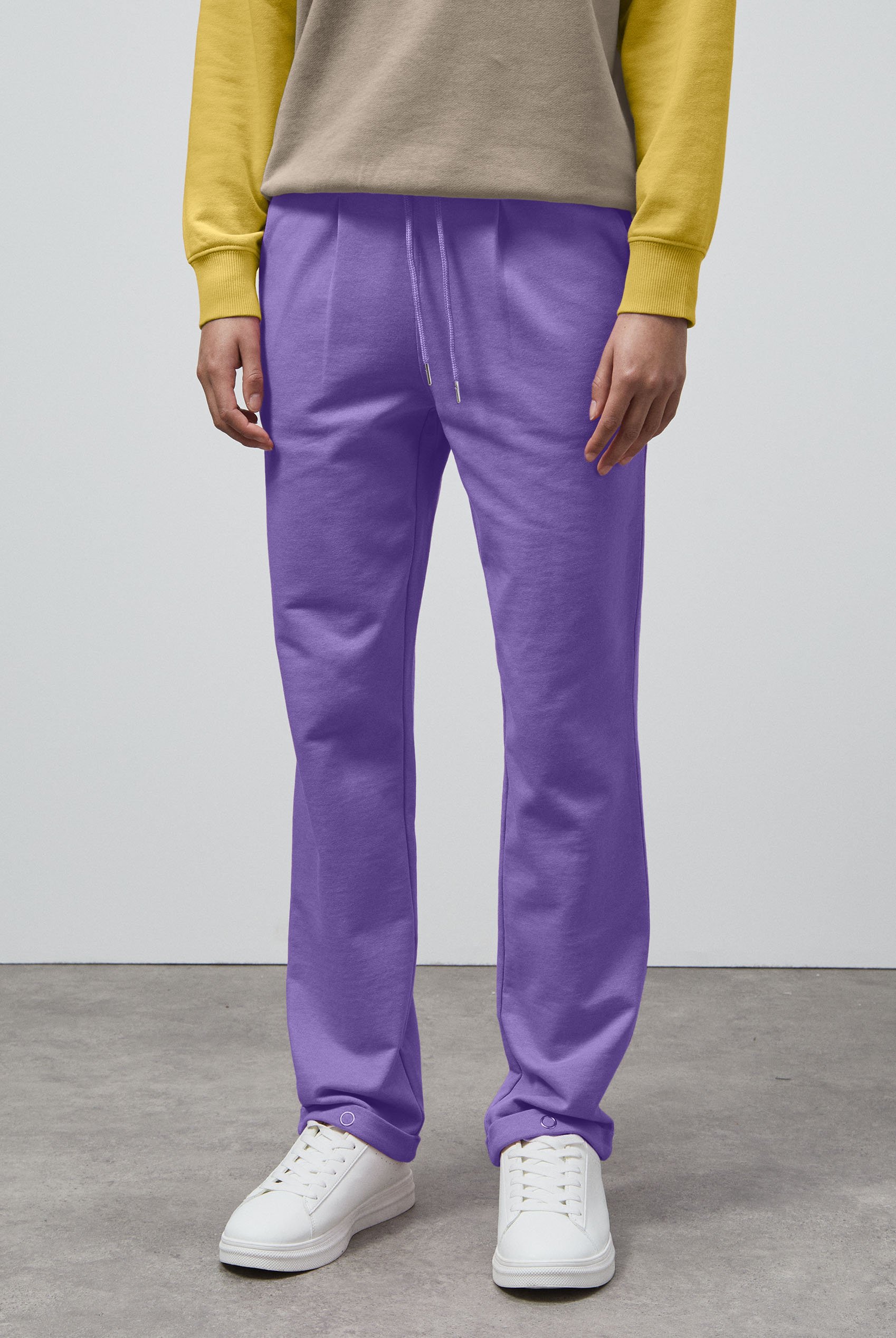 Roll -Up Hem Jersey Trousers