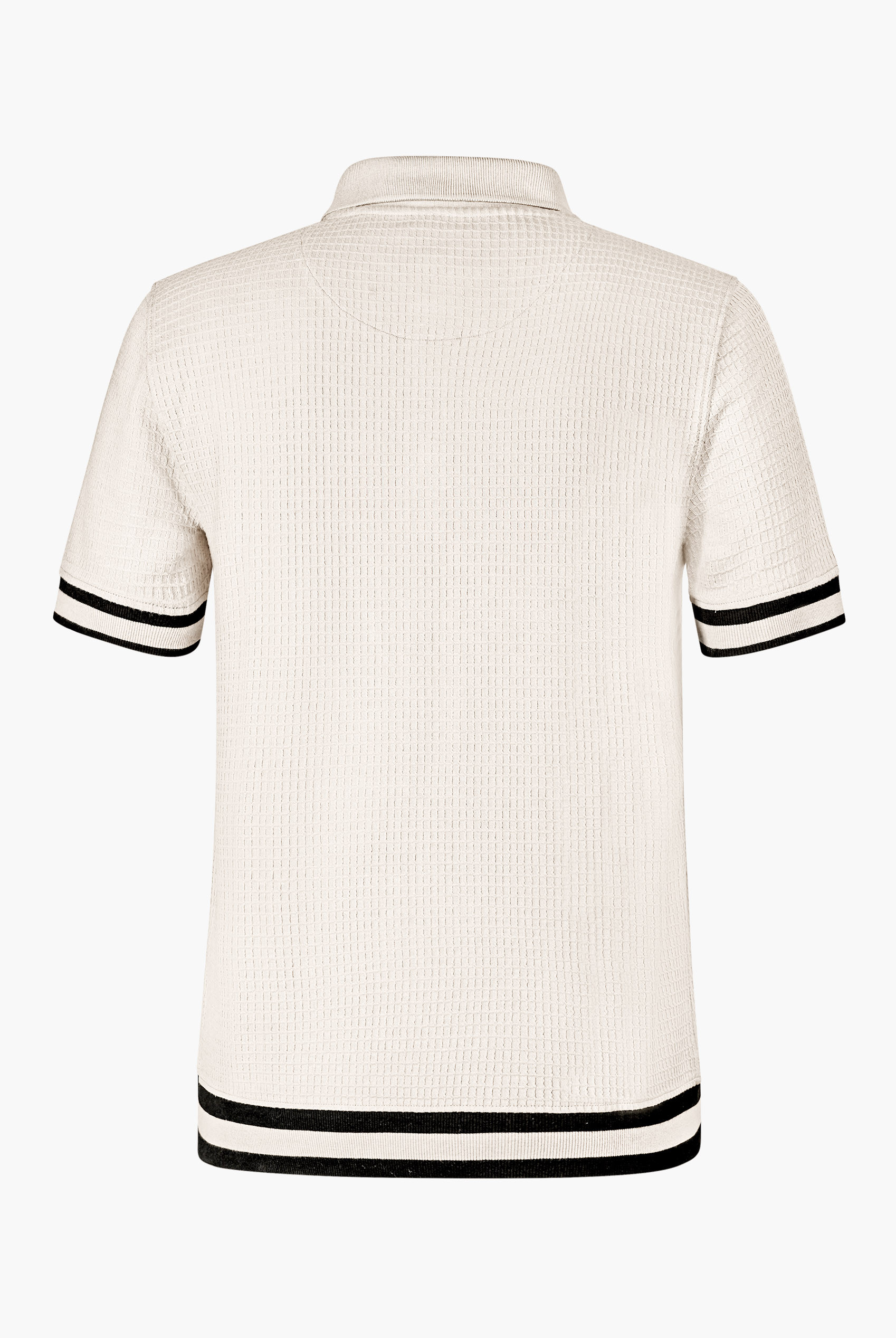 Men's Premium Polo Shirt With Stripe Rib
