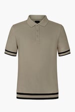 Men's Premium Polo Shirt With Stripe Rib