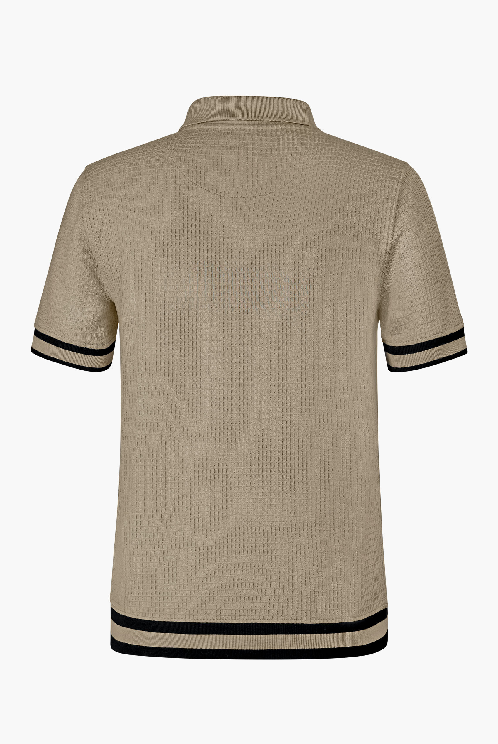 Men's Premium Polo Shirt With Stripe Rib