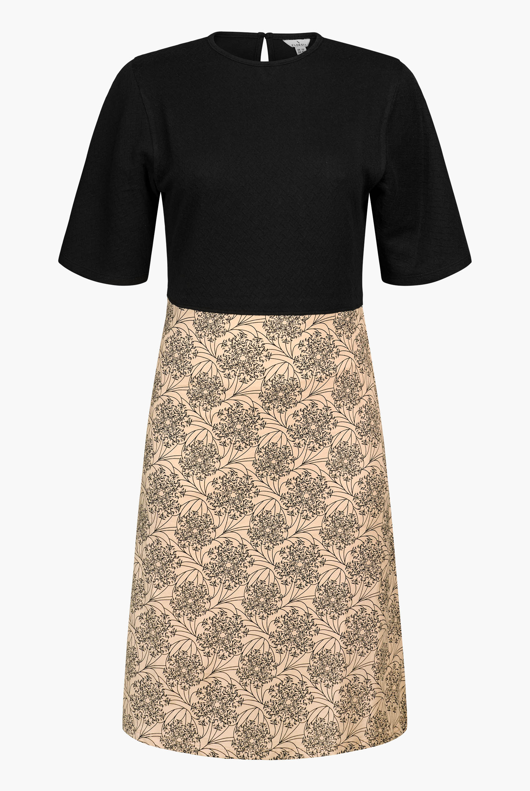 Printed Skirt Detail Design Jersey Dress