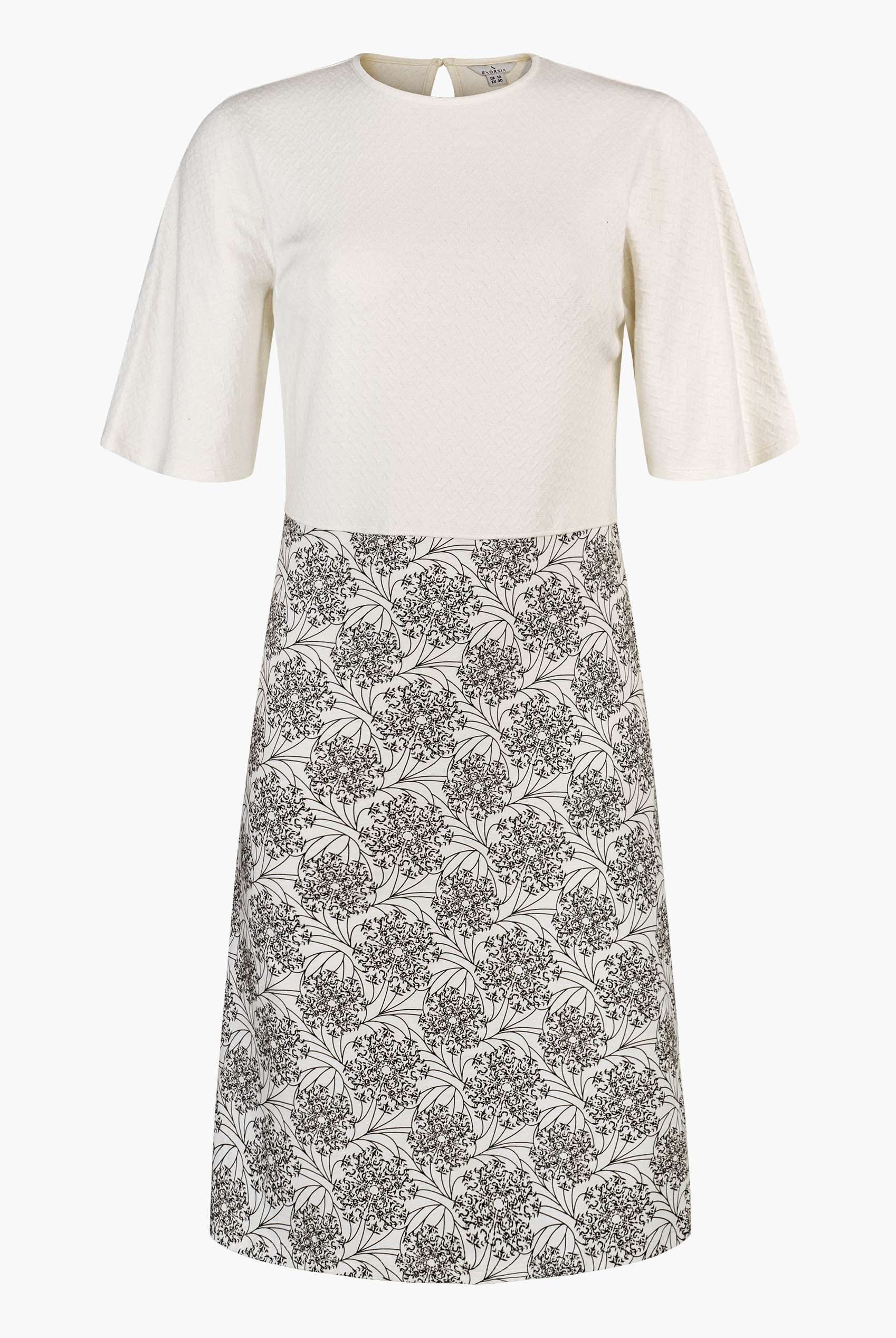 Printed Skirt Detail Design Jersey Dress