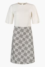 Printed Skirt Detail Design Jersey Dress