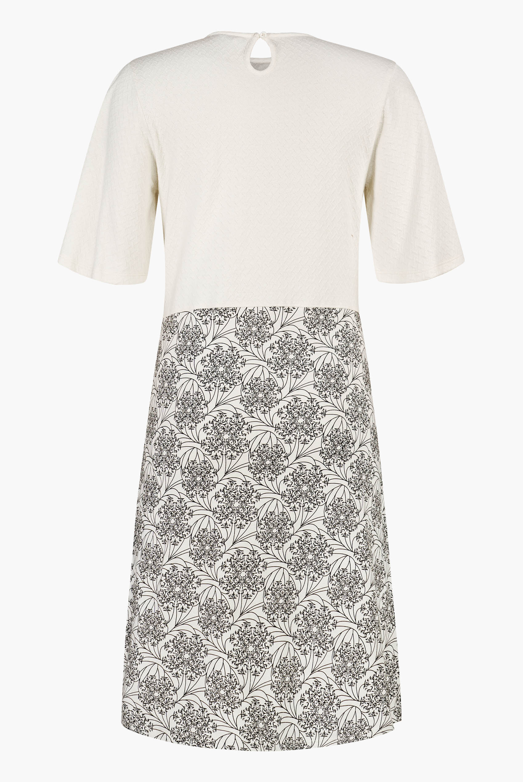 Printed Skirt Detail Design Jersey Dress