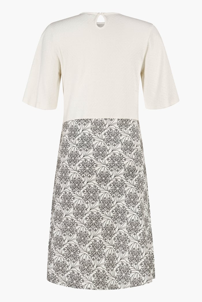 Printed Skirt Detail Design Jersey Dress