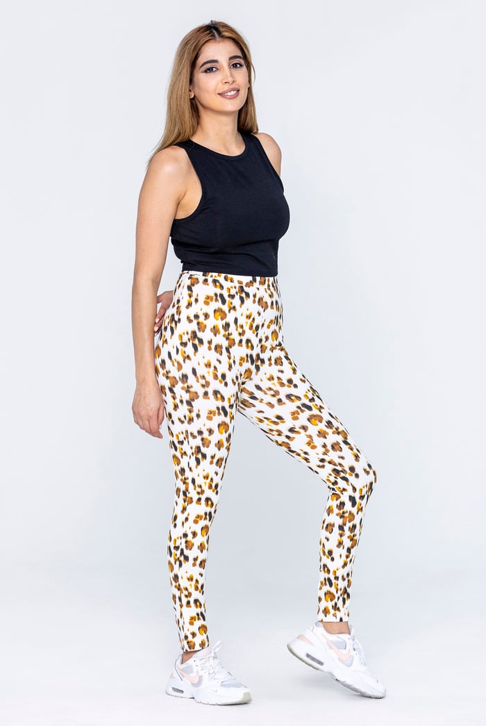 Leopard Print Regular length Leggings