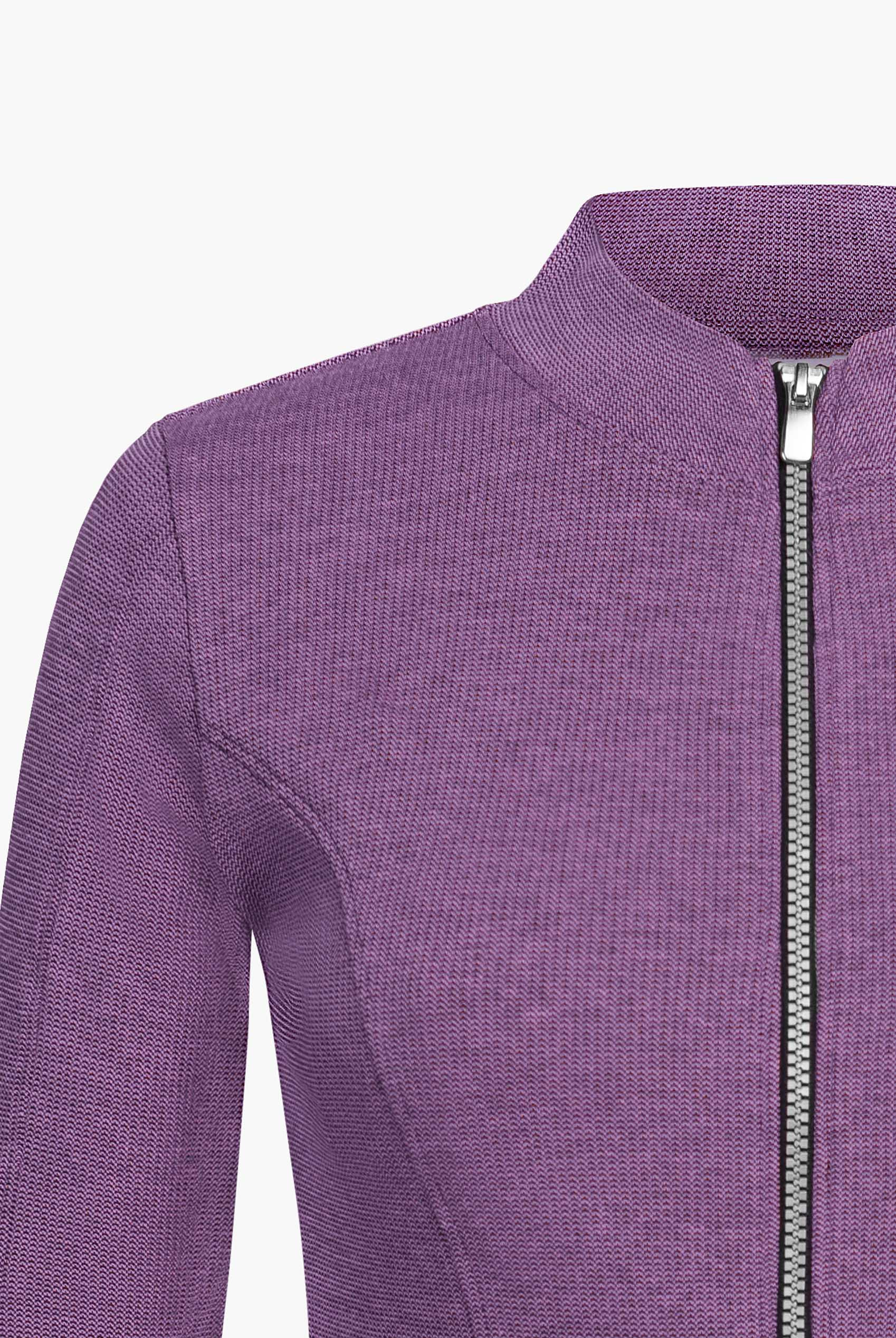 Design Jersey Long Sleeve Crop Zip Top
