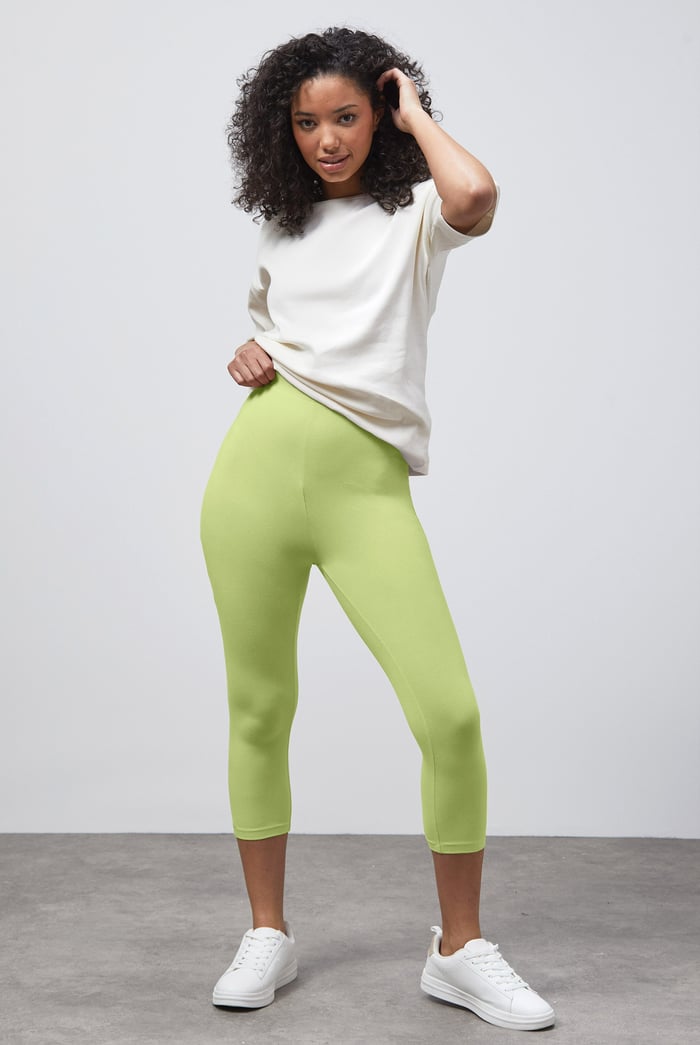Cropped High Waist Leggings
