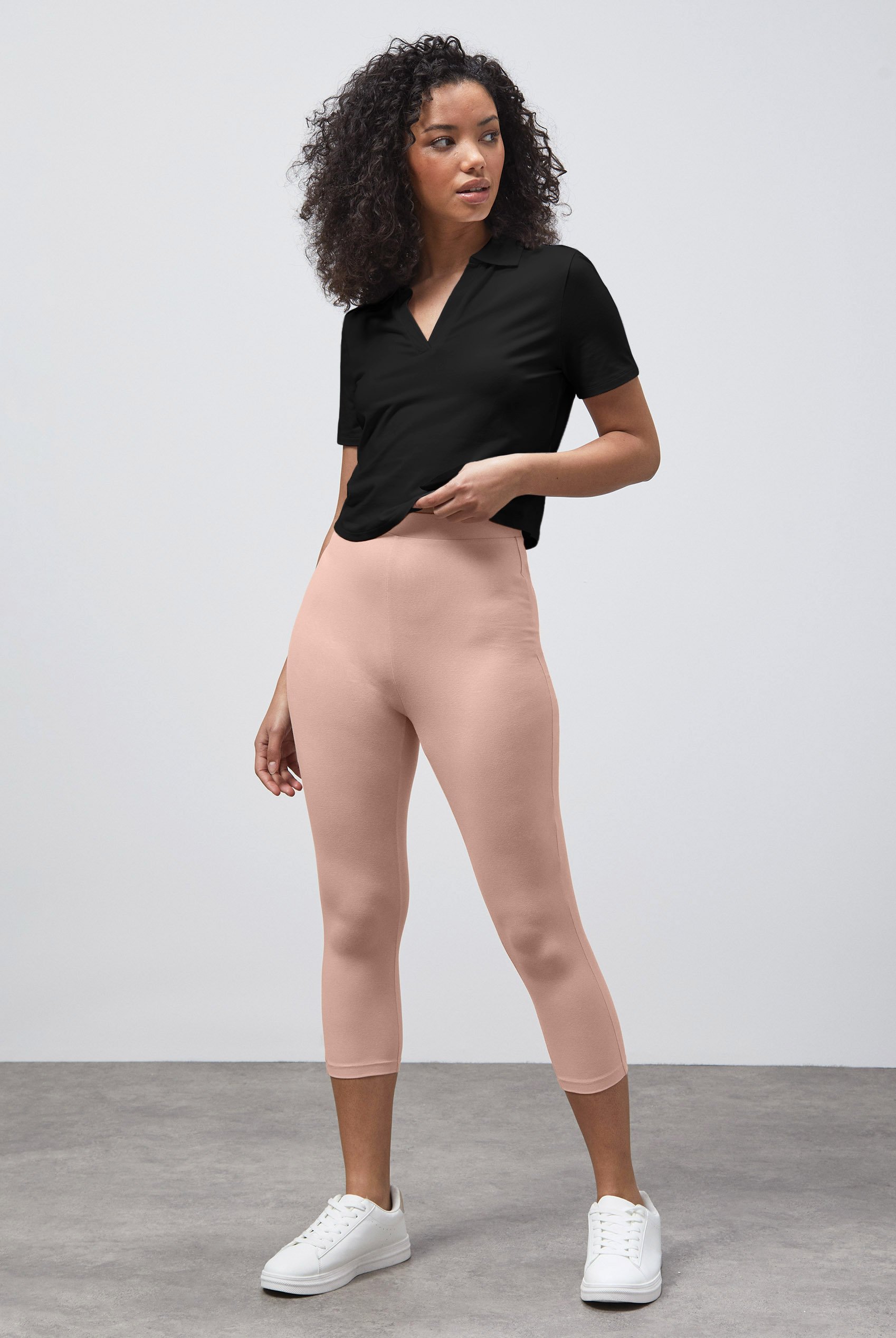 Cropped High Waist Leggings