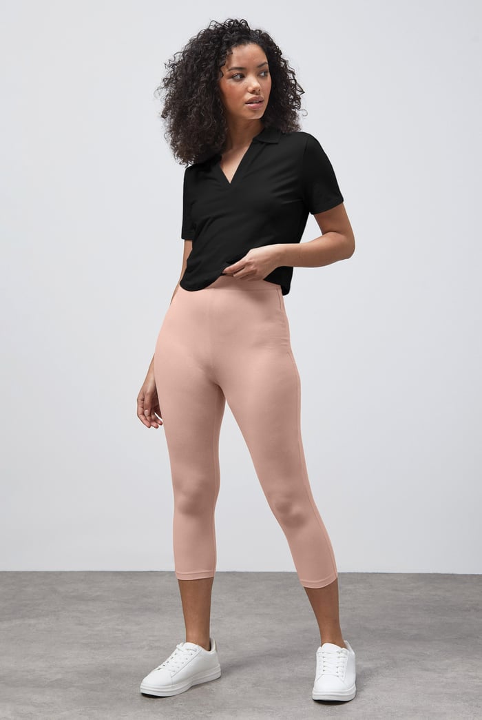 Cropped High Waist Leggings