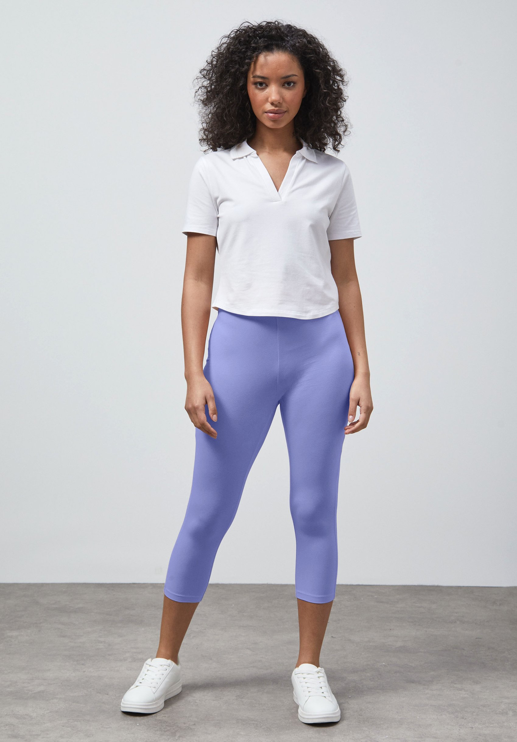 Cropped High Waist Leggings