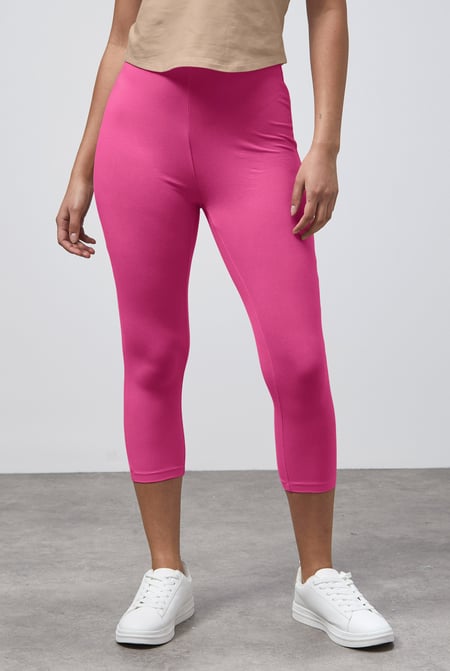 Nude Cropped High Waist Leggings