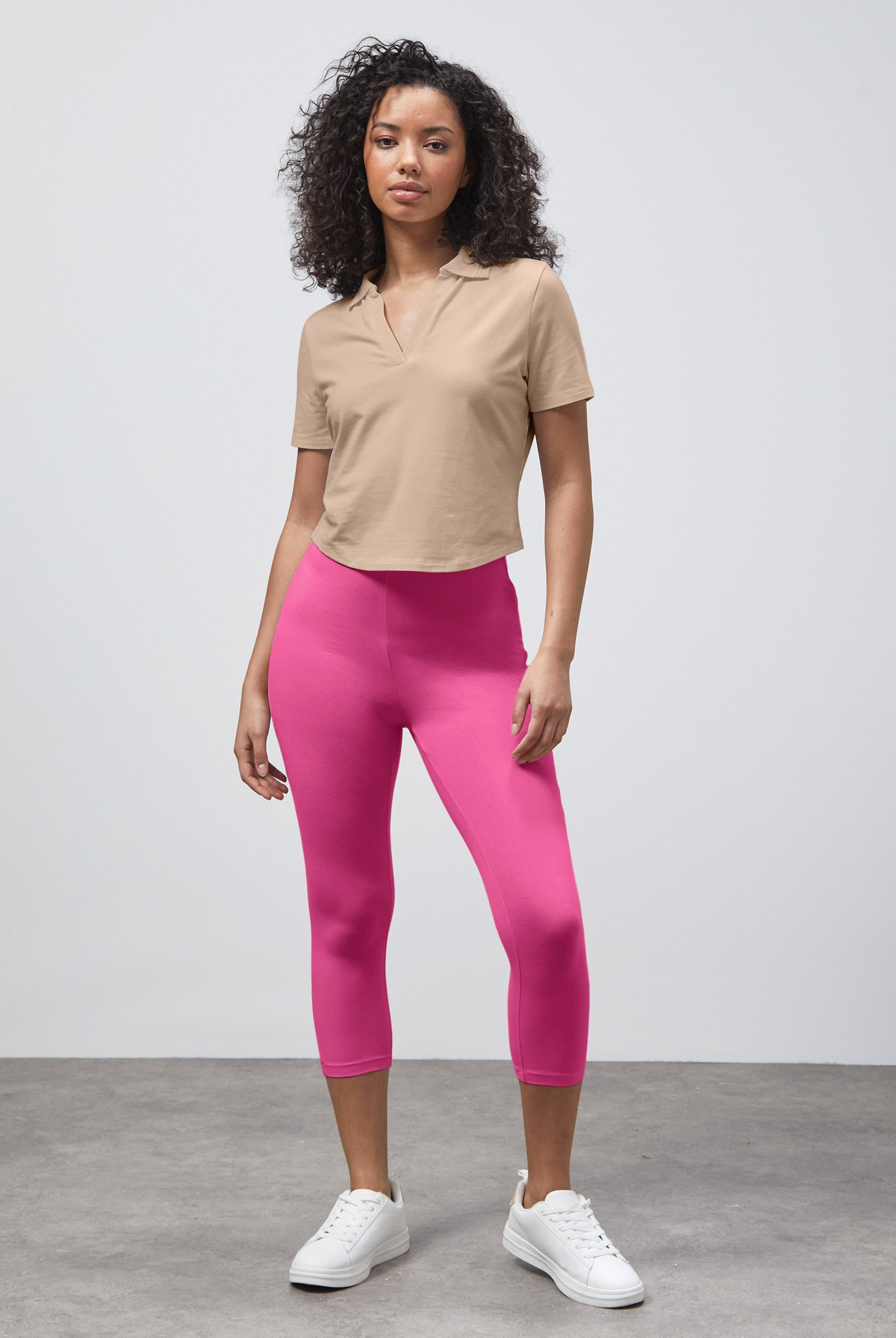 Cropped High Waist Leggings