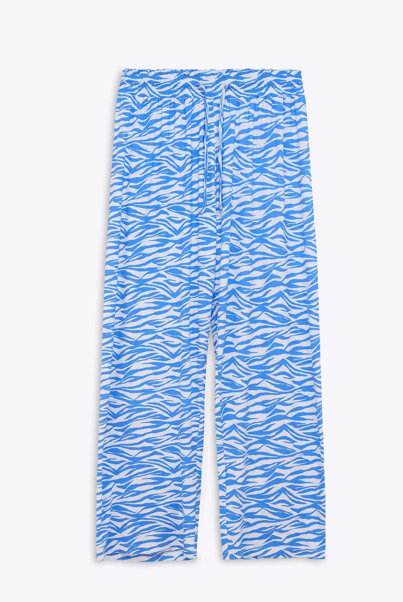 Zebra Print Straight leg Trousers
