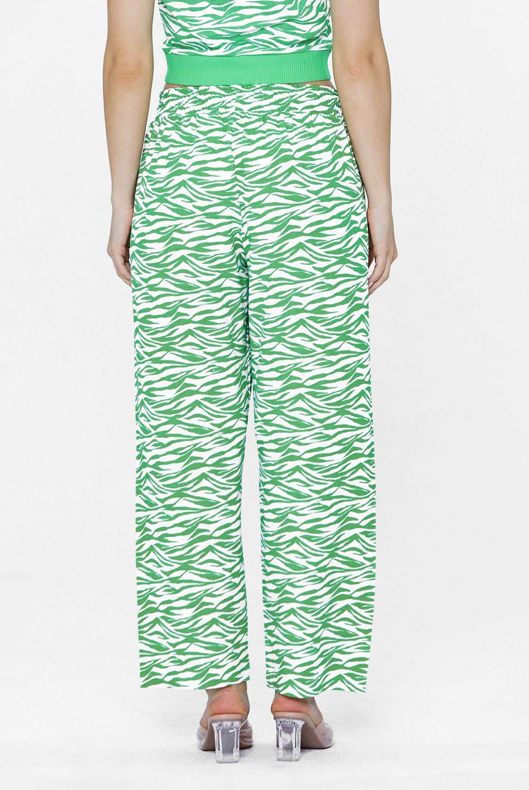 Zebra Print Straight leg Trousers