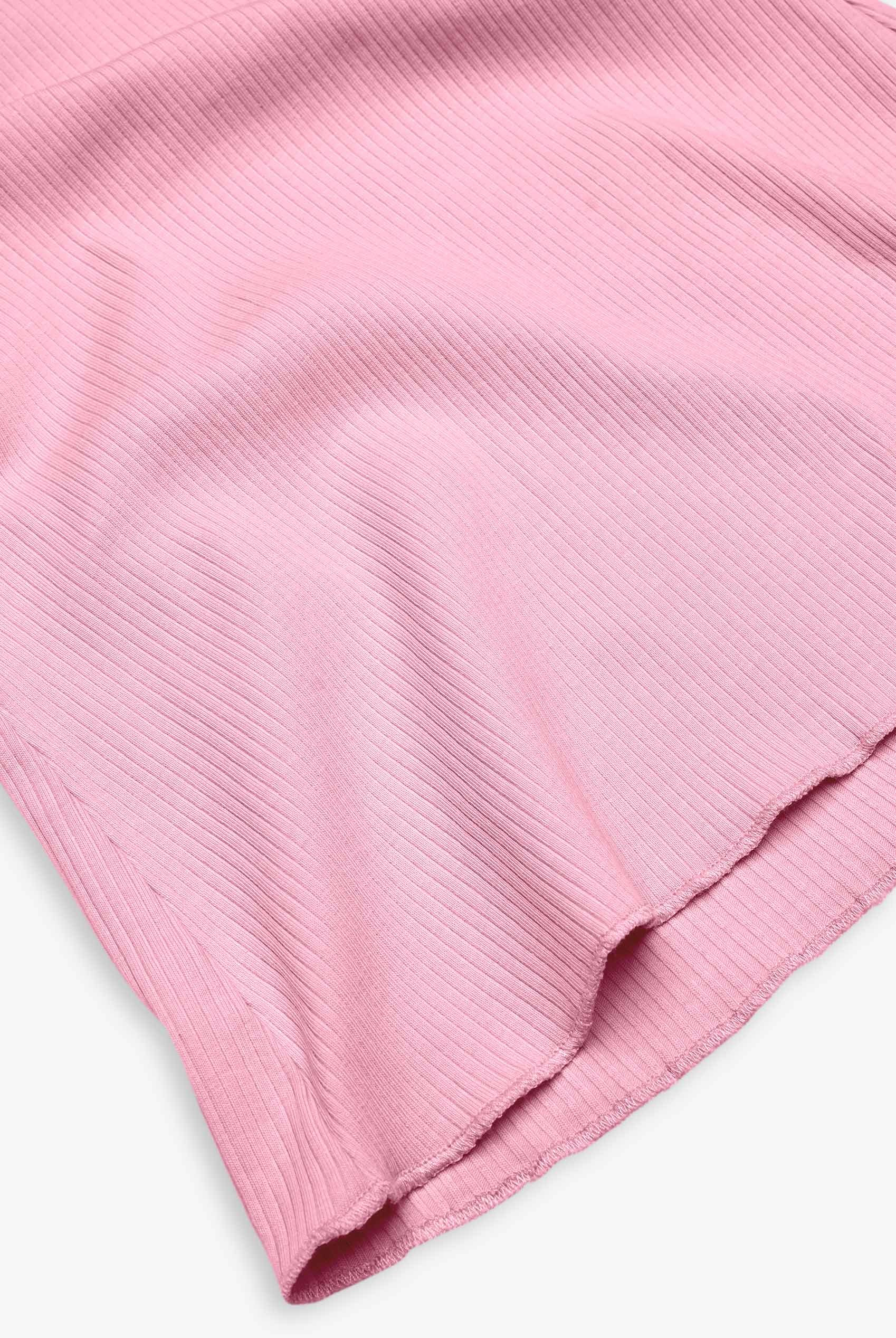 Textured Ribbed Flared Trousers