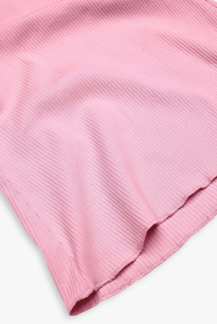 Textured Ribbed Flared Trousers