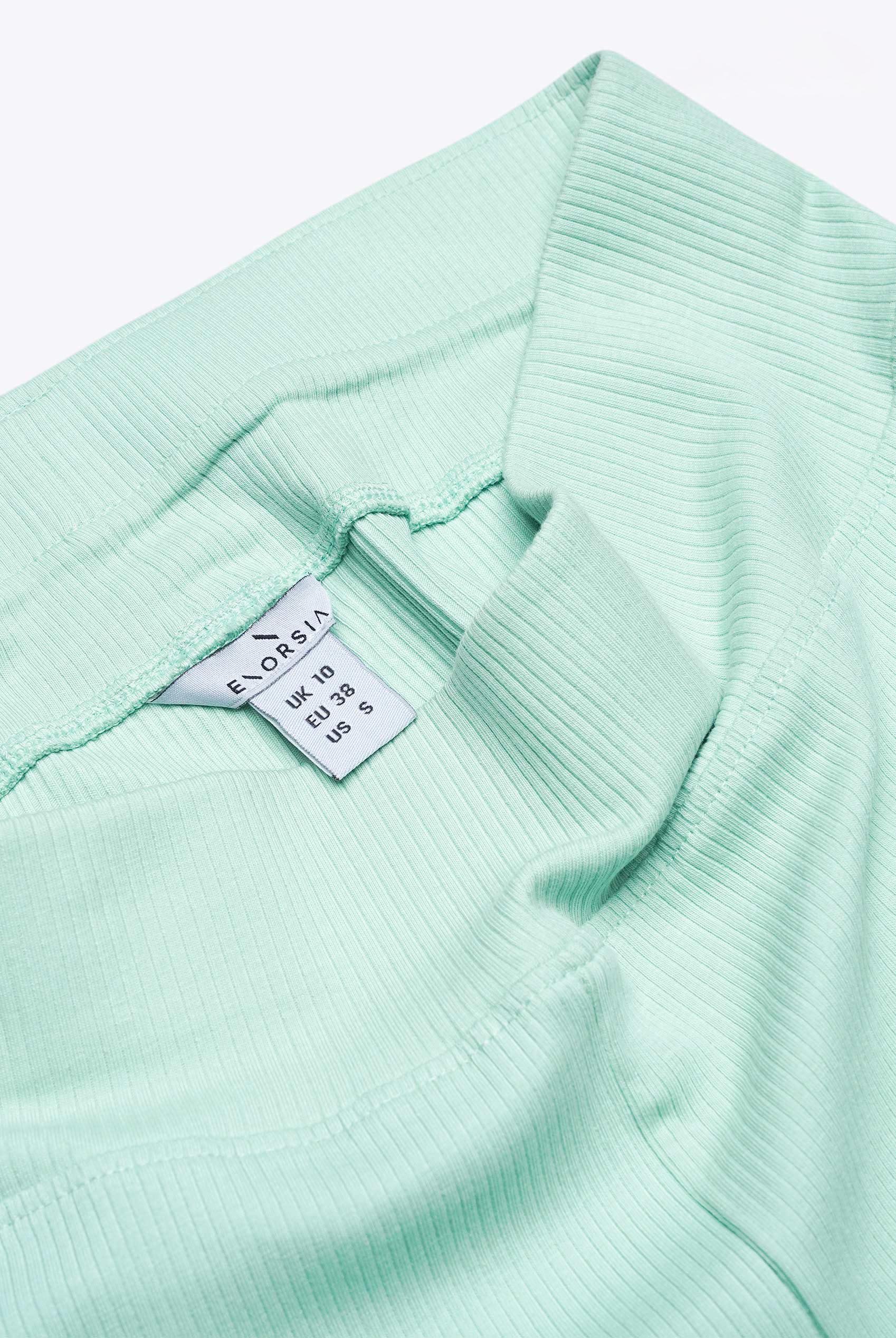 Textured Ribbed Flared Trousers