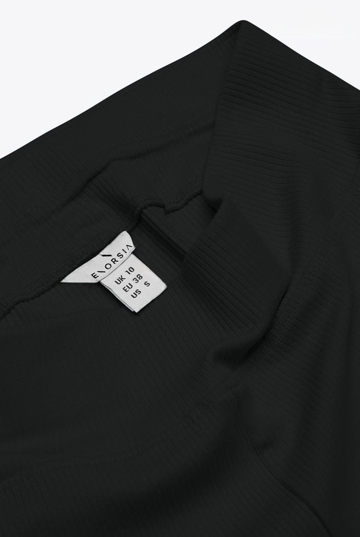 Textured Ribbed Flared Trousers