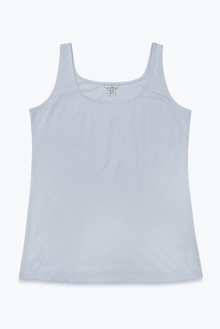 Grey Cotton Strap Vest