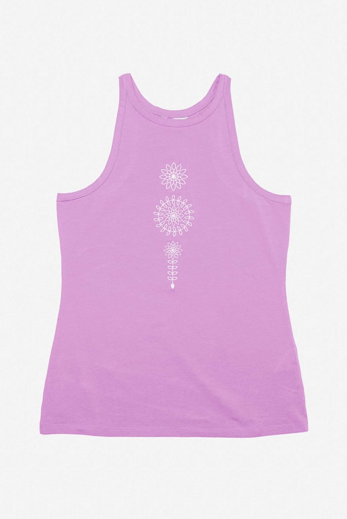 Motif Embroidered Tank Top