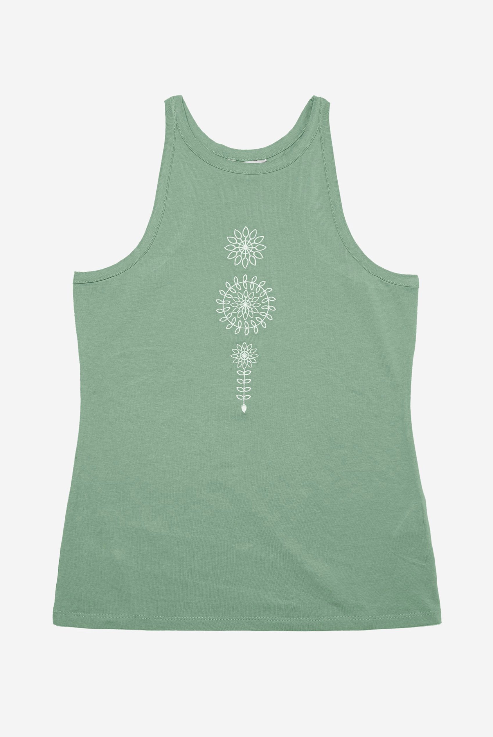 Motif Embroidered Tank Top