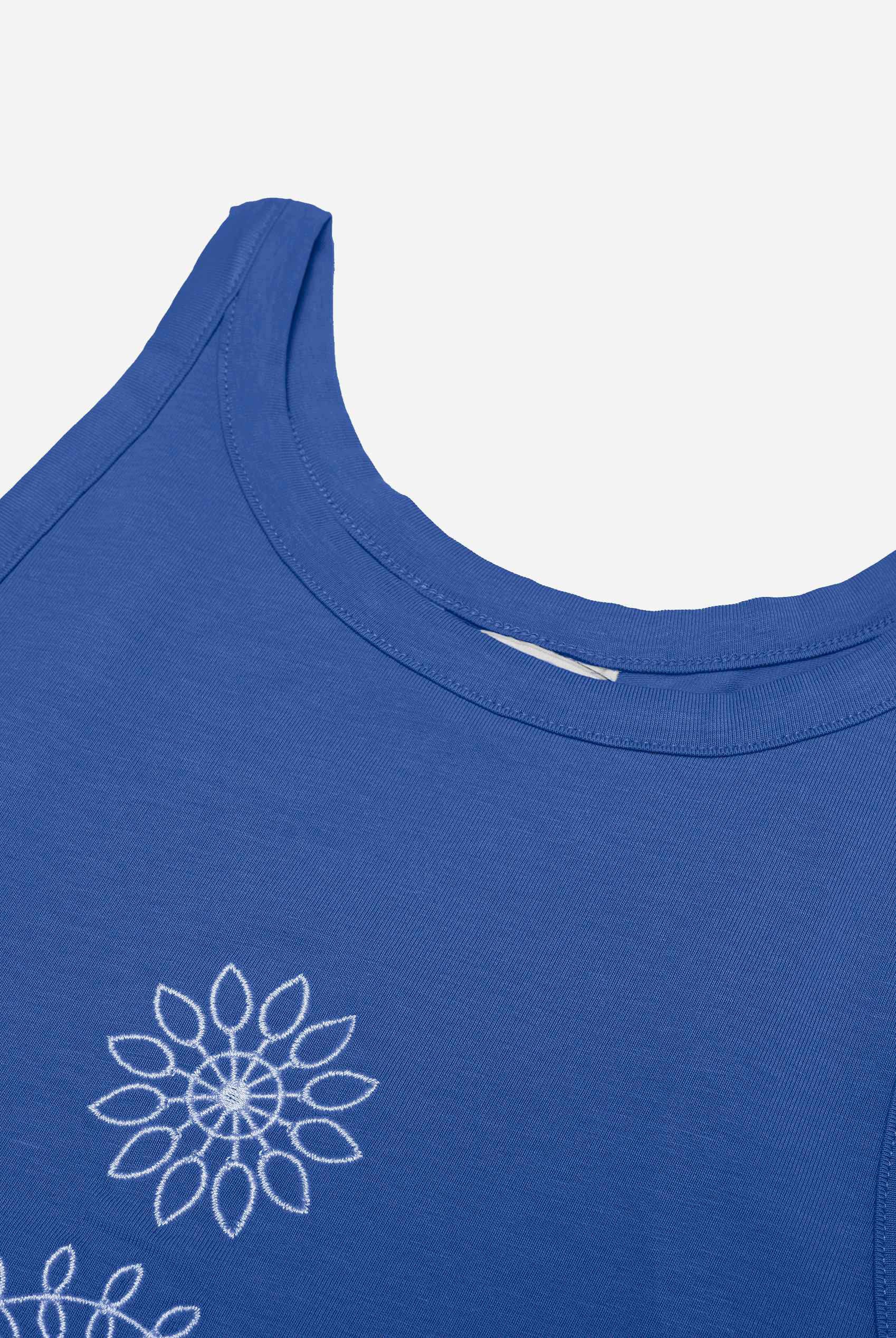 Motif Embroidered Tank Top