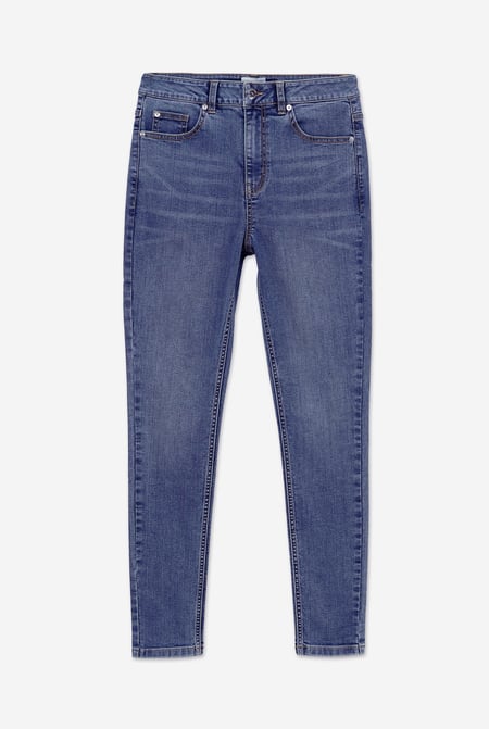 Womens Blue Vintage Skinny Jeans