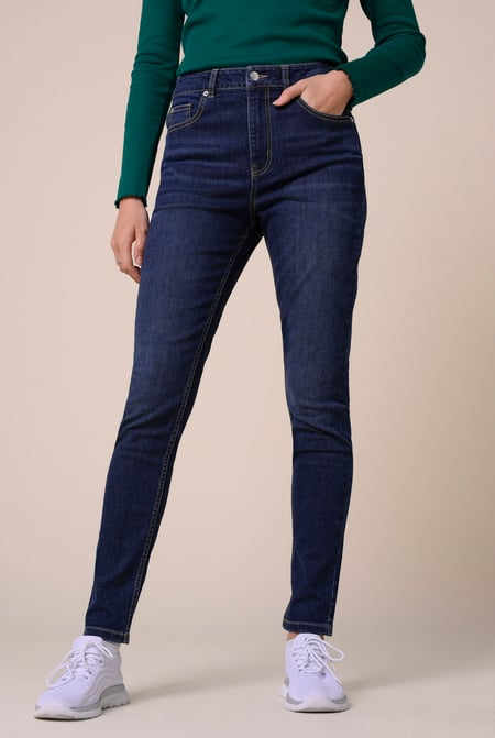 Womens Dark Blue Skinny Jeans