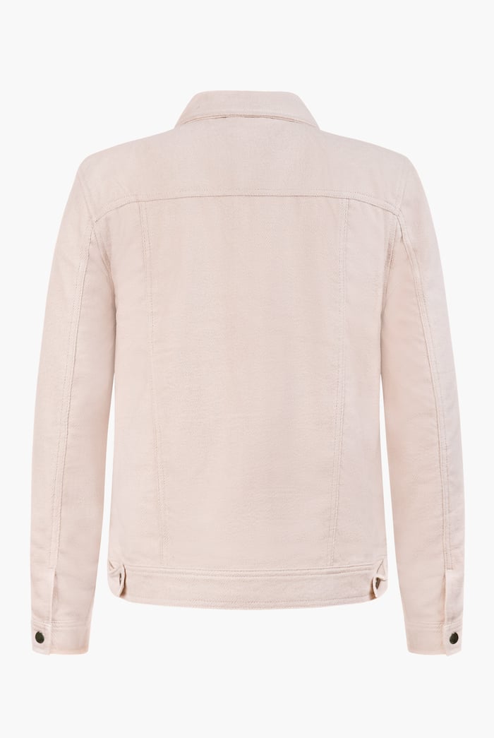 Ecru Cream Viscose Blend Lined Jacket