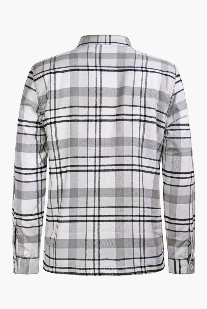 Borg Lined Plaid Check Shacket