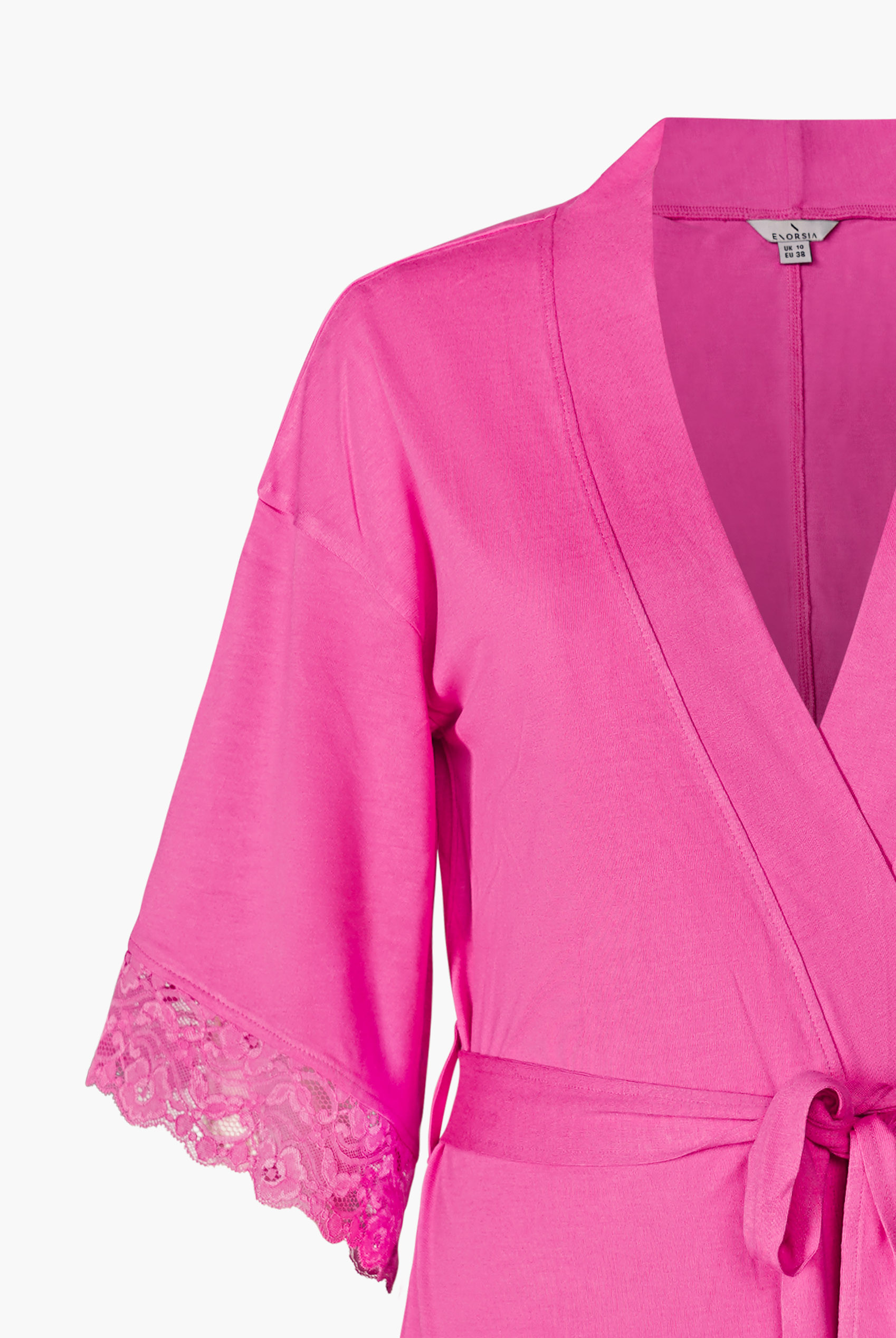 Soft Touch Viscose Lace Trim Robe