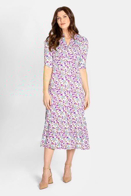 Floral Printed A-Line Maxi Dress