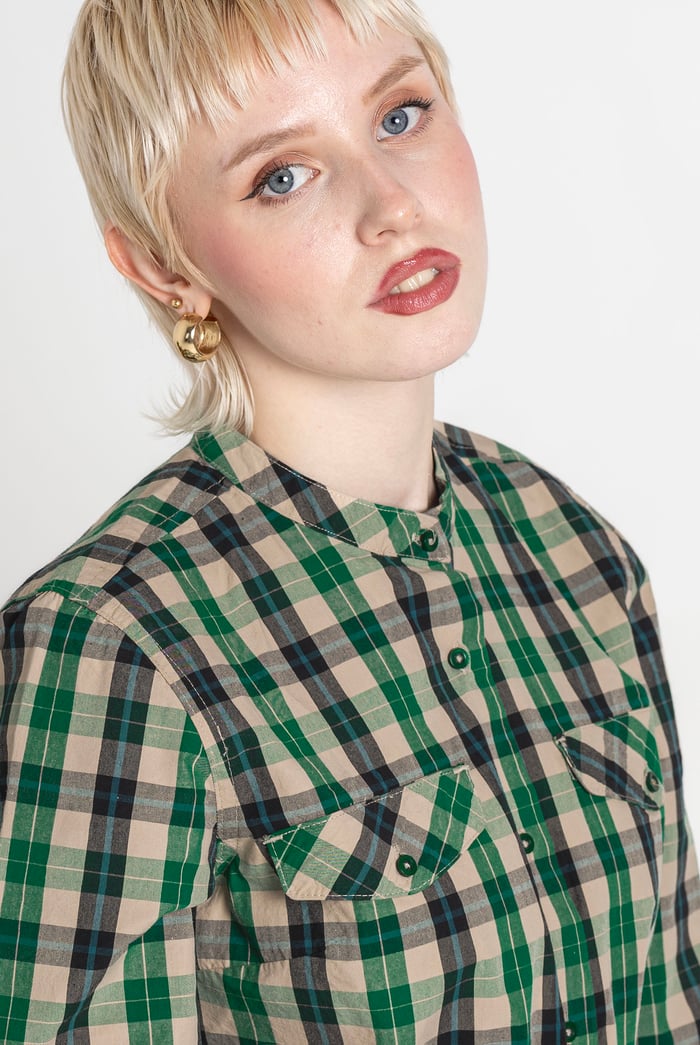 Womens Regular Fit Paper-Touch Poplin Shirt