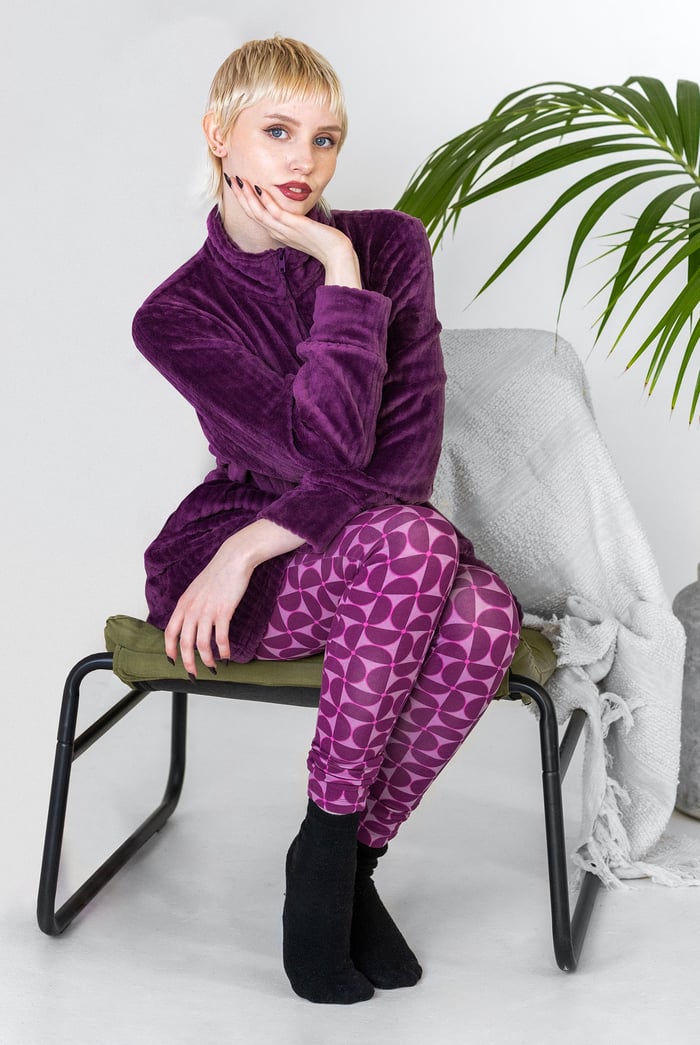 Supersoft Coral Fleece Zip Through Dressing Gown