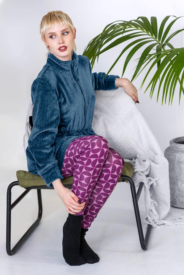 Supersoft Coral Fleece Zip Through Dressing Gown