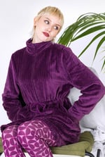 Supersoft Coral Fleece Zip Through Dressing Gown