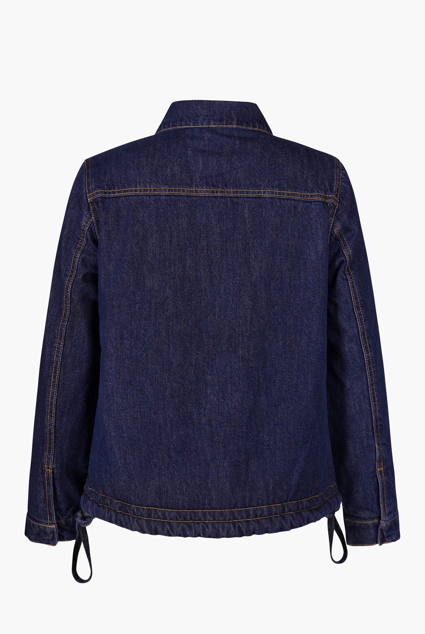 Denim Trucker Jacket With Borg Lining