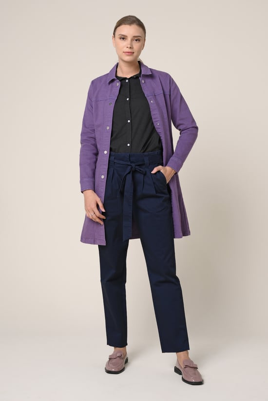 Womens Slim Longline Coloured Jacket