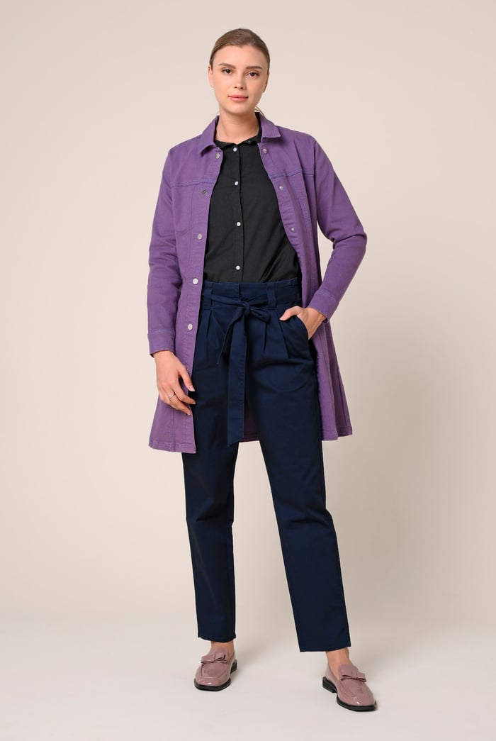 Womens Slim Longline Coloured Jacket