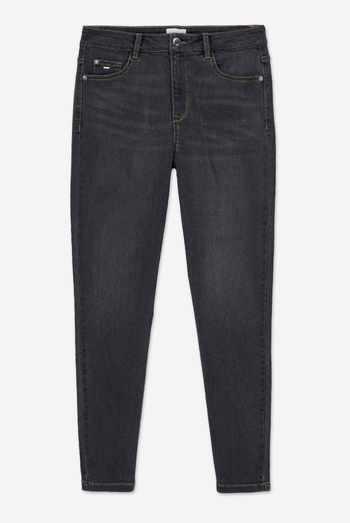 Womens Grey Slim Fit Jeans