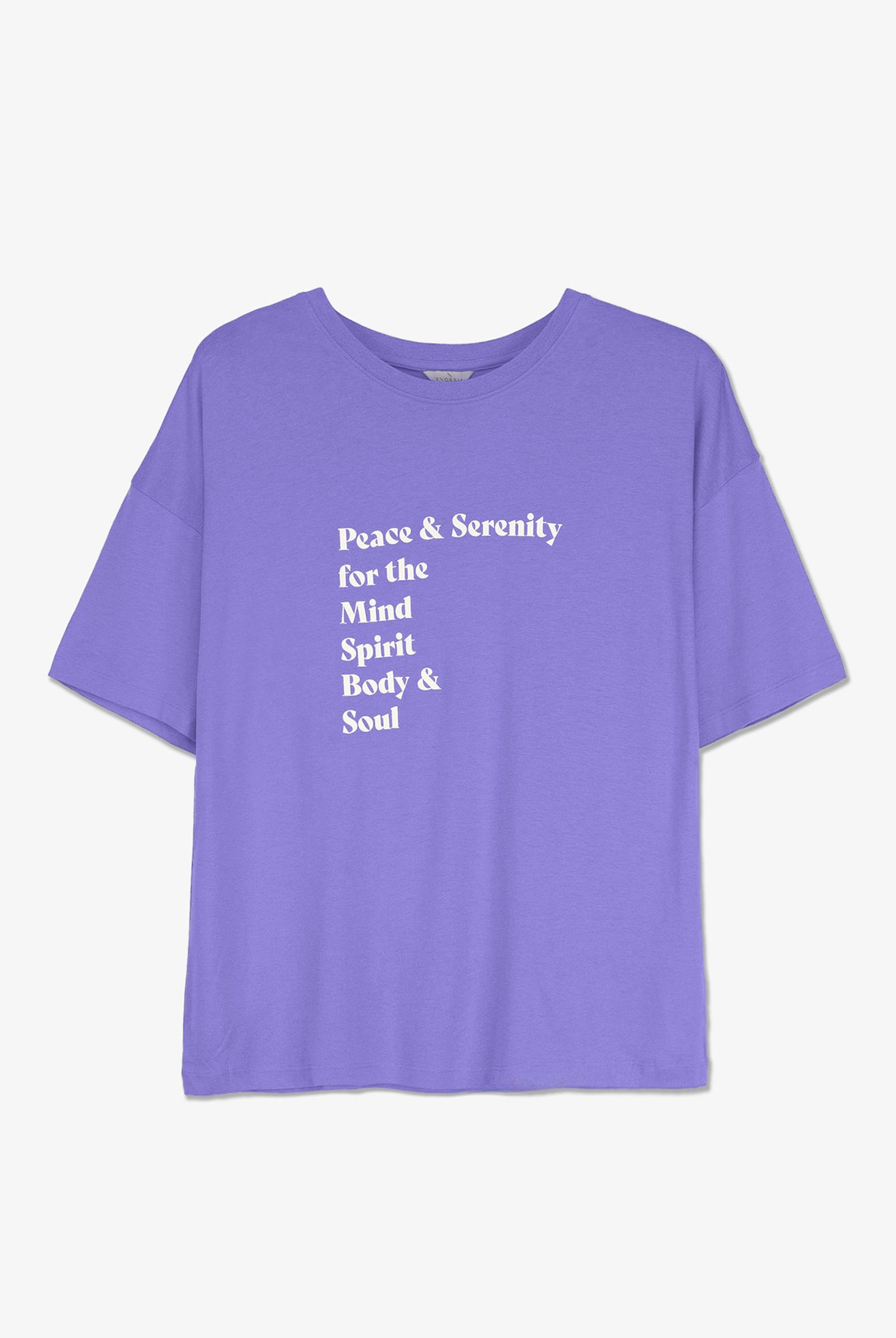 Slogan Print Boxy Relaxed Fit T-Shirt