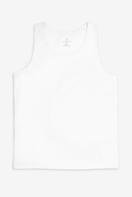 Mens Grey Essential Cotton Vest