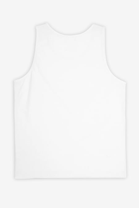 Mens White Essential Cotton Vest