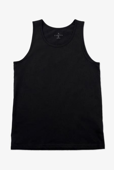 Mens Grey Essential Cotton Vest