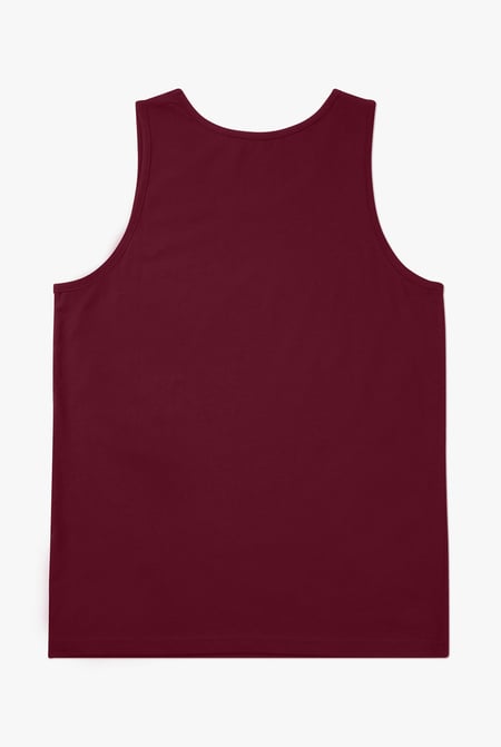 Mens Red Essential Cotton Vest