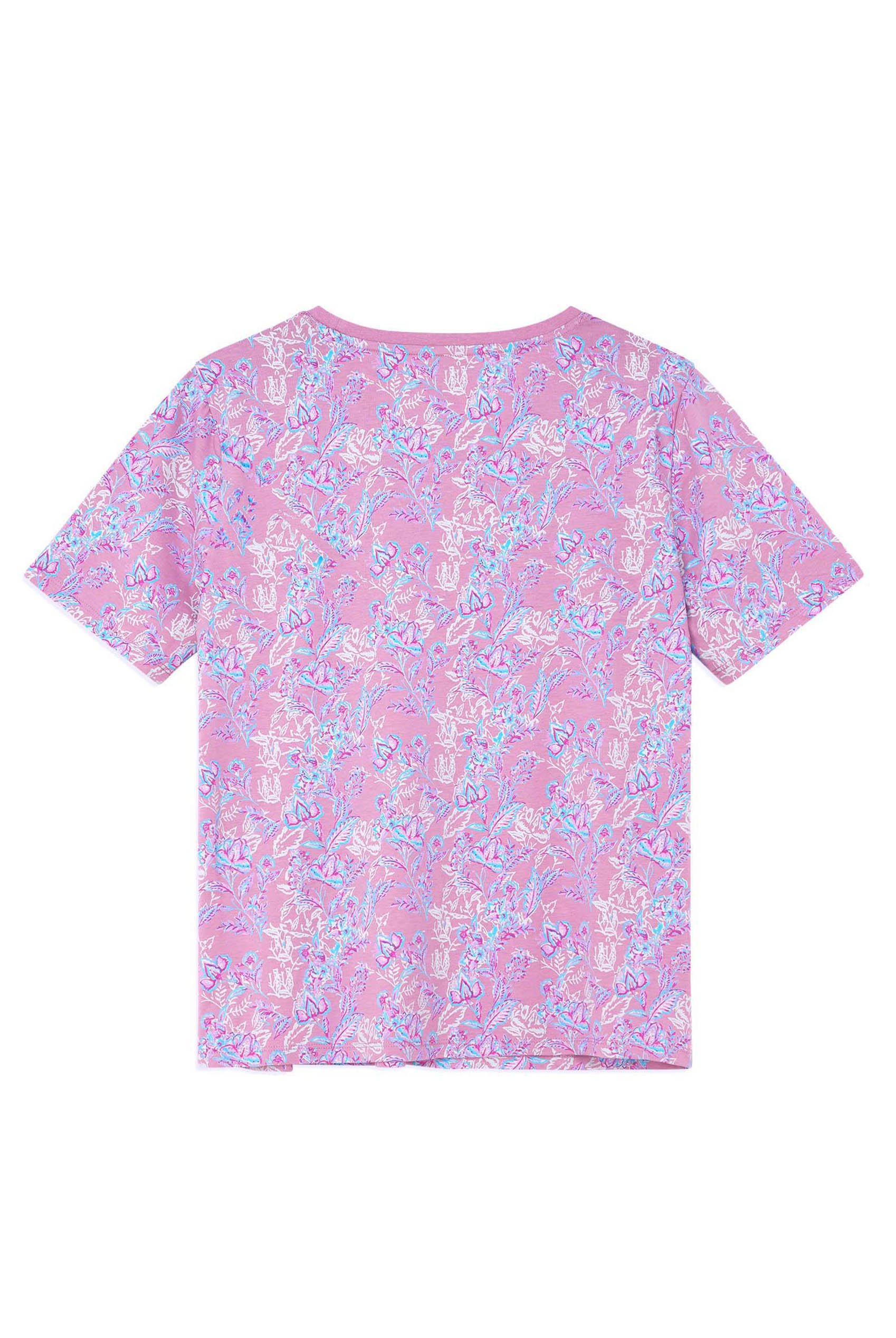 Crayon Leaf Printed T-Shirt